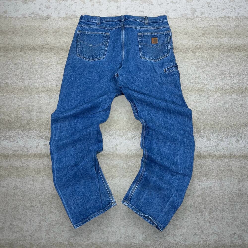 Vintage Y2K Carhartt Carpenter Jeans 38x36 Relaxed Fit Medium Wash Denim